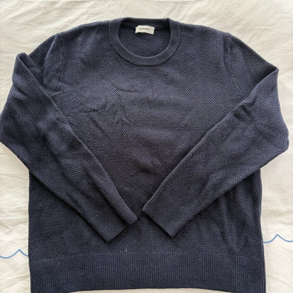 SANDRO SWEATER navy blue
